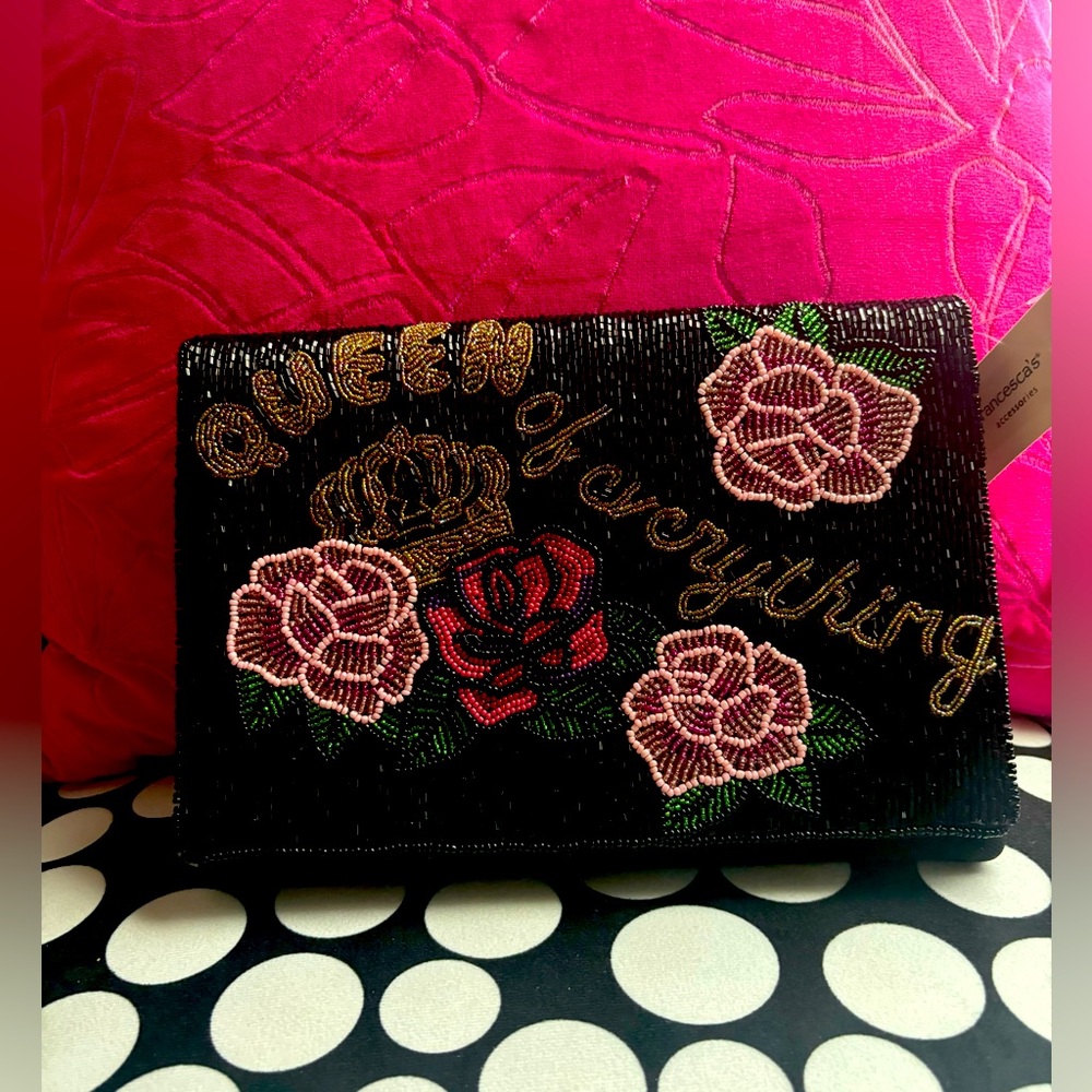 Queen of Everything Beaded Clutch
